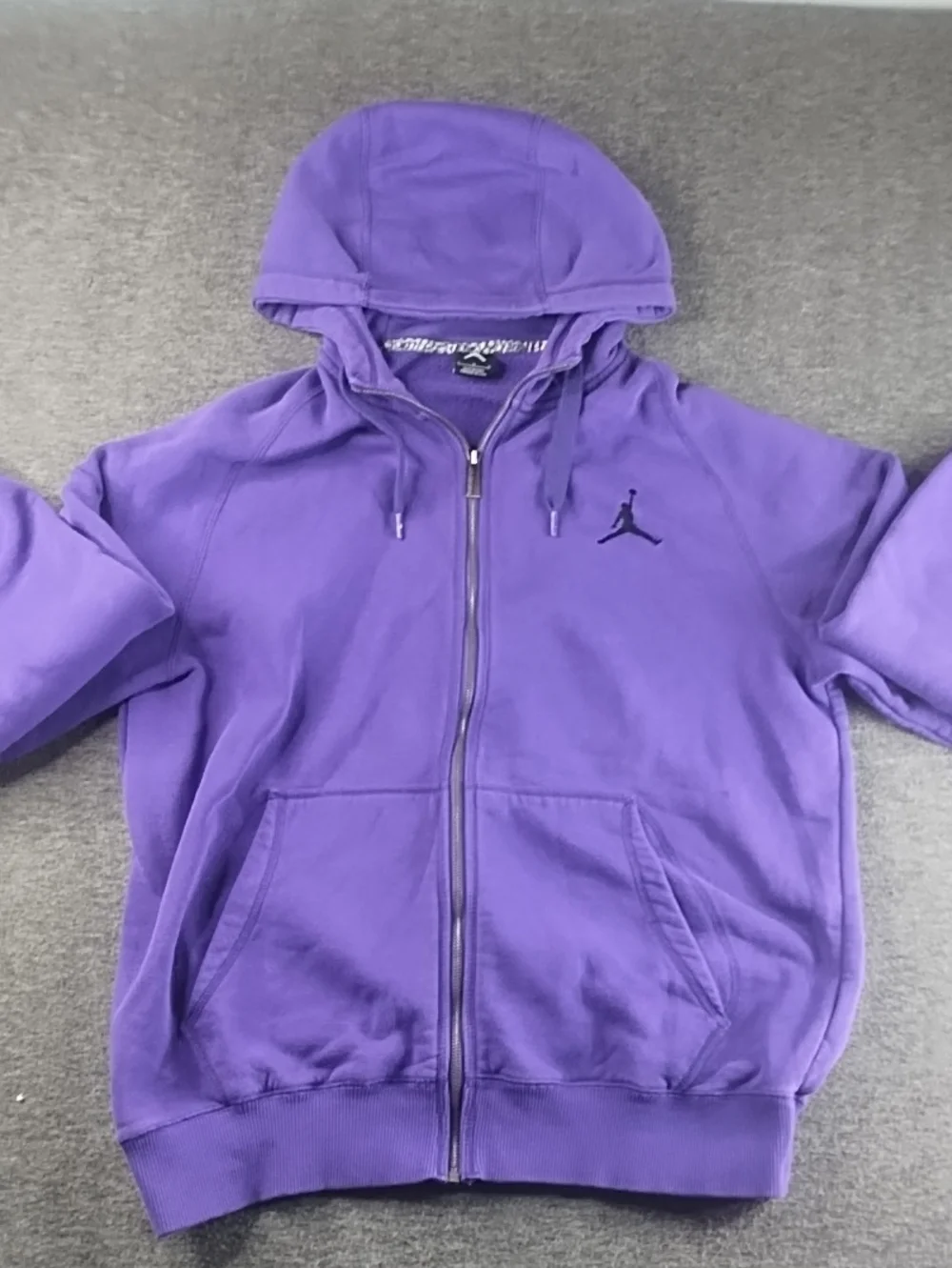 Jordan Men's Purple Full-Zip Hoodie Jacket Large